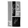 [Personalization Only] OFFICIAL NBA Colorblock Personalized Beach Towel - San Antonio Spurs - Personalization Only