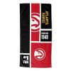 [Personalization Only] OFFICIAL NBA Colorblock Personalized Beach Towel - Atlanta Hawks - Personalization Only