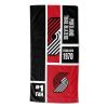 [Personalization Only] OFFICIAL NBA Colorblock Personalized Beach Towel - Portland Trail Blazers - Personalization Only