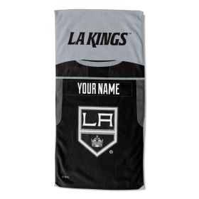 [Personalization Only] OFFICIAL NHL Jersey Personalized Beach Towel - LA Kings - Personalization Only