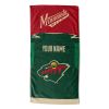 [Personalization Only] OFFICIAL NHL Jersey Personalized Beach Towel - Wild - Personalization Only