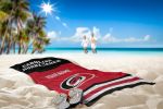 [Personalization Only] OFFICIAL NHL Jersey Personalized Beach Towel - Hurricanes - Personalization Only