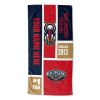 [Personalization Only] OFFICIAL NBA Colorblock Personalized Beach Towel - New Orleans Pelicans - Personalization Only