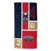 [Personalization Only] OFFICIAL NBA Colorblock Personalized Beach Towel - New Orleans Pelicans - Personalization Only