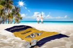 [Personalization Only] OFFICIAL NHL Jersey Personalized Beach Towel - Predators - Personalization Only