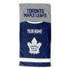 [Personalization Only] OFFICIAL NHL Jersey Personalized Beach Towel - Maple Leafs - Personalization Only