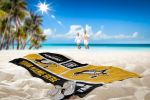 [Personalization Only] OFFICIAL NHL Colorblock Beach Towel - Pittsburgh Penguins - Personalization Only