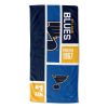 [Personalization Only] OFFICIAL NHL Colorblock Personalized Beach Towel - St. Louis Blues - Personalization Only