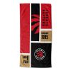 [Personalization Only] OFFICIAL NBA Colorblock Personalized Beach Towel - Toronto Raptors - Personalization Only