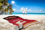 [Personalization Only] OFFICIAL NHL Jersey Personalized Beach Towel - Flames - Personalization Only