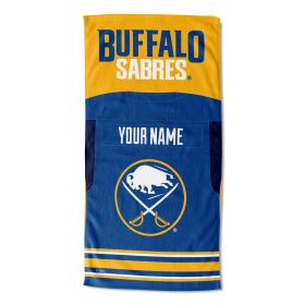 [Personalization Only] OFFICIAL NHL Jersey Personalized Beach Towel - Sabres - Personalization Only