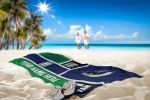 [Personalization Only] OFFICIAL NHL Colorblock Personalized Beach Towel - Vancouver Canucks - Personalization Only