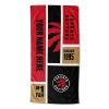 [Personalization Only] OFFICIAL NBA Colorblock Personalized Beach Towel - Toronto Raptors - Personalization Only