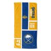 [Personalization Only] OFFICIAL NHL Colorblock Personalized Beach Towel - Buffalo Sabres - Personalization Only