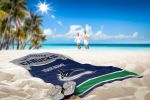 [Personalization Only] OFFICIAL NHL Jersey Personalized Beach Towel - Canucks - Personalization Only