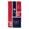 [Personalization Only] OFFICIAL NHL Colorblock Personalized Beach Towel - Washington Capitals - Personalization Only