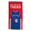 [Personalization Only] OFFICIAL NBA Jersey Personalized Beach Towel - Philadelphia 76ers - Personalization Only