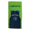 [Personalization Only] OFFICIAL NBA Jersey Personalized Beach Towel - Minnesota Timberwolves - Personalization Only