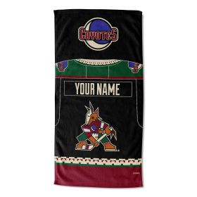 [Personalization Only] OFFICIAL NHL Jersey Personalized Beach Towel - Coyotes - Personalization Only