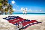 [Personalization Only] OFFICIAL NHL Jersey Personalized Beach Towel - Canadiens - Personalization Only