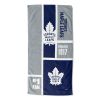 [Personalization Only] OFFICIAL NHL Colorblock Personalized Beach Towel - Toronto Maple Leafs - Personalization Only