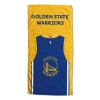 [Personalization Only] OFFICIAL NBA Jersey Personalized Beach Towel - Golden State Warriors - Personalization Only