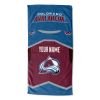 [Personalization Only] OFFICIAL NHL Jersey Personalized Beach Towel - Avalanche - Personalization Only