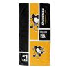 [Personalization Only] OFFICIAL NHL Colorblock Beach Towel - Pittsburgh Penguins - Personalization Only