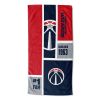 [Personalization Only] OFFICIAL NBA Colorblock Personalized Beach Towel - Washington Wizards - Personalization Only