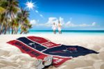 [Personalization Only] OFFICIAL NHL Colorblock Personalized Beach Towel - Washington Capitals - Personalization Only