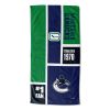 [Personalization Only] OFFICIAL NHL Colorblock Personalized Beach Towel - Vancouver Canucks - Personalization Only