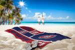 [Personalization Only] OFFICIAL NHL Colorblock Personalized Beach Towel - Montreal Canadiens - Personalization Only