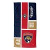 [Personalization Only] OFFICIAL NHL Colorblock Personalized Beach Towel - Florida Panthers - Personalization Only