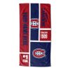 [Personalization Only] OFFICIAL NHL Colorblock Personalized Beach Towel - Montreal Canadiens - Personalization Only