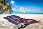 [Personalization Only] OFFICIAL NHL Colorblock Personalized Beach Towel - Colorado Avalanche - Personalization Only