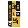 [Personalization Only] OFFICIAL MLB Colorblock Beach Towel - Padres - Personalization Only