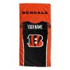 [Personalization Only] OFFICIAL NFL Jersey Personalized Beach Towel - Cincinnati Bengals - Personalization Only