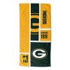 [Personalization Only] OFFICIAL NFL Colorblock Personalized Beach Towel - Packers - Personalization Only