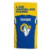 [Personalization Only] OFFICIAL NFL Jersey Beach Towel - Los Angeles Rams - Personalization Only