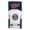 [Personalization Only] OFFICIAL MLB Jersey Personalized Beach Towel - Minnesota Twins - Personalization Only