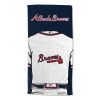 [Personalization Only] OFFICIAL MLB Jersey Personalized Beach Towel - Atlanta Braves - Personalization Only