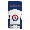 [Personalization Only] OFFICIAL MLB Jersey Personalized Beach Towel - Texas Rangers  - Personalization Only