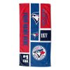 [Personalization Only] OFFICIAL MLB Colorblock Personalized Beach Towel - Blue Jays - Personalization Only