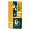 [Personalization Only] OFFICIAL MLB Colorblock Personalized Beach Towel - Athletics - Personalization Only