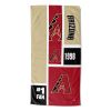 [Personalization Only] OFFICIAL MLB Colorblock Personalized Beach Towel - Arizona Diamondbacks - Personalization Only