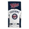 [Personalization Only] OFFICIAL MLB Jersey Personalized Beach Towel - Minnesota Twins - Personalization Only