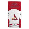 [Personalization Only] OFFICIAL MLB Jersey Personalized Beach Towel - Cardinals - Personalization Only