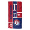 [Personalization Only] OFFICIAL MLB Colorblock Beach Towel - Rangers - Personalization Only