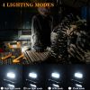 1Pack LED Working Light High Lumen Rechargeable Floodlight Portable Foldable Camping Light With 360° Rotation Stand - Yellow