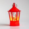 Vintage Decorative Lanterns Led Pumpkin Lantern for Halloween Christmas - red